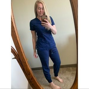 Navy Blue Grey’s Anatomy Scrub Pants by Barco